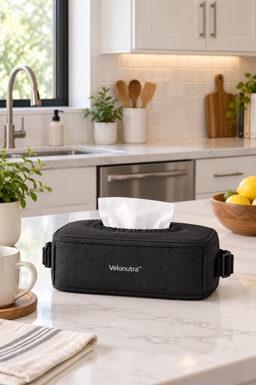 Velonutra™ Vehicle Tissue Box Holder vehicle application scene