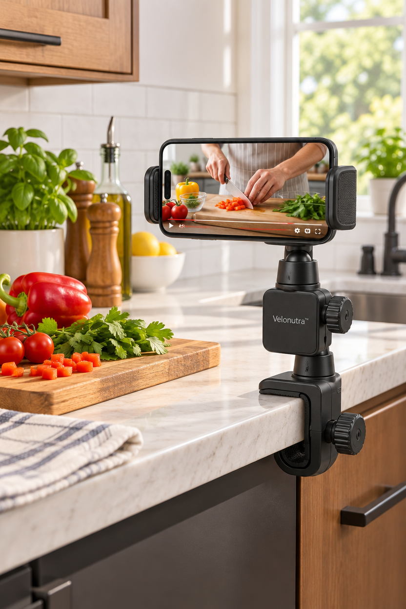 Velonutra™ Multi-Angle Phone Mount vehicle application scene