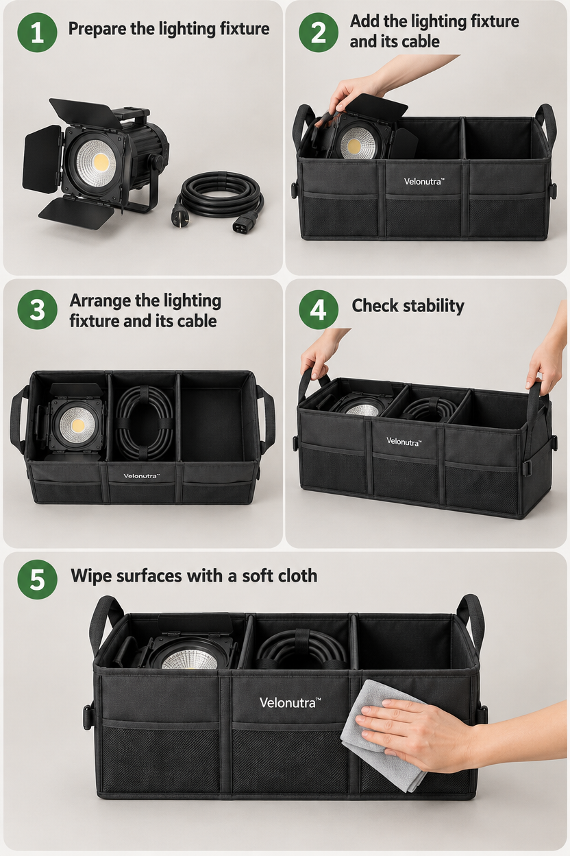 Velonutra™ Foldable Trunk Divider Organizer setup and in-vehicle use